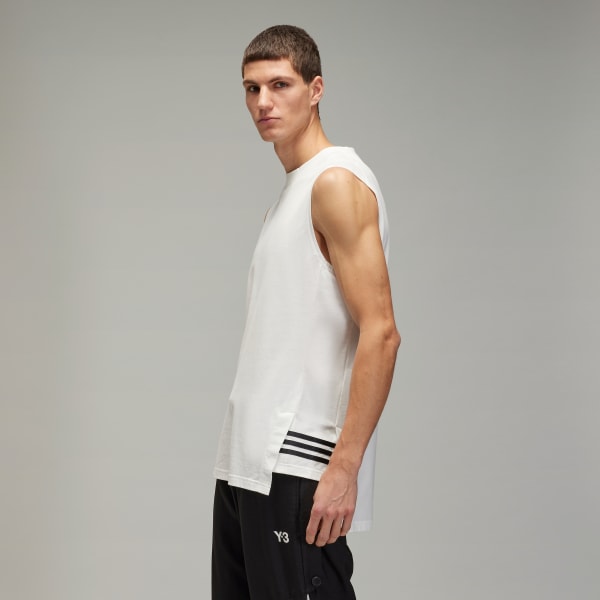 White Y-3 Tank Top