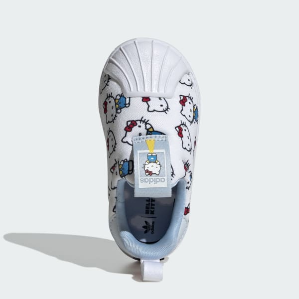 Adidas x Hello Kitty Superstar 360 Shoes Kids Kids Cloud White Halo Blue Glow Blue 9k