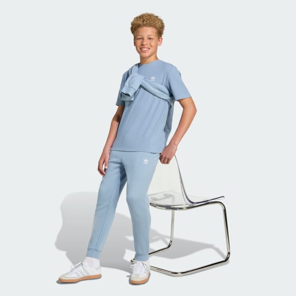 Blue Wide Rib Tee Kids