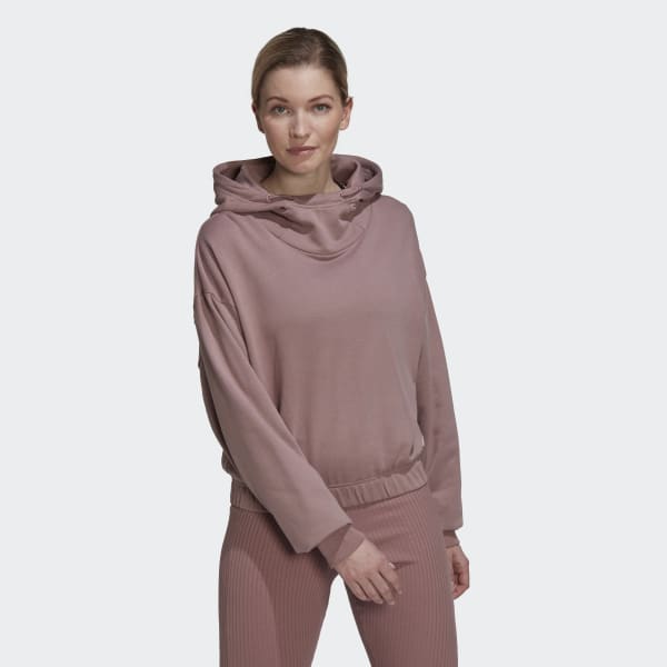 Paars Studio Lounge Cropped Hoodie TE823