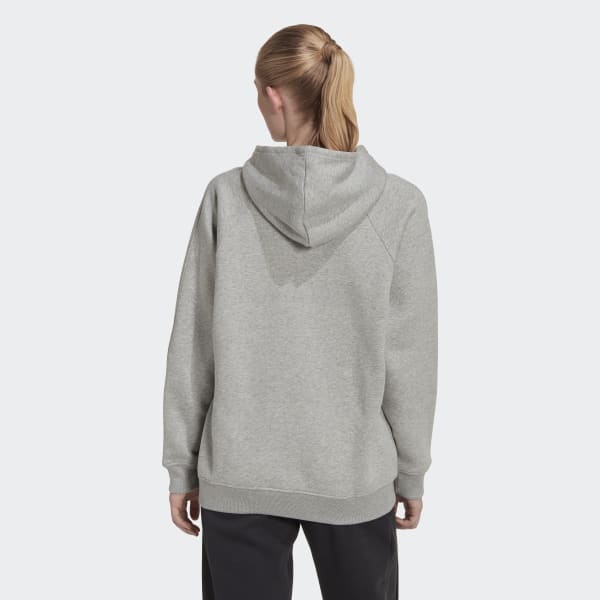 adidas ALL SZN Fleece Boyfriend Hoodie - Grey | Women's Lifestyle | US