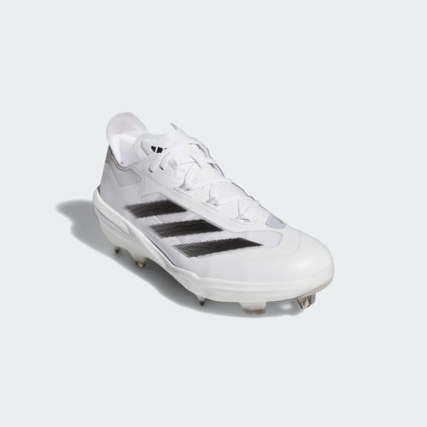 White Adizero Impact TPU Baseball Cleats