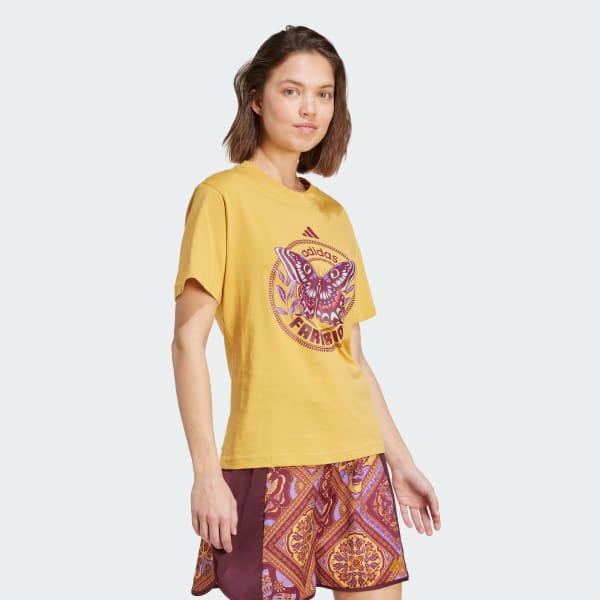 Gold adidas X FARM Graphic Tee