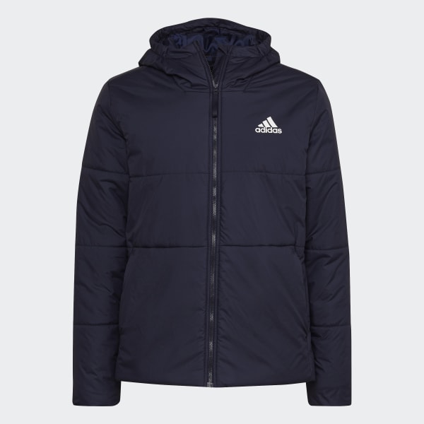 Blauw BSC 3-Stripes Insulated Capuchonjack DVN72