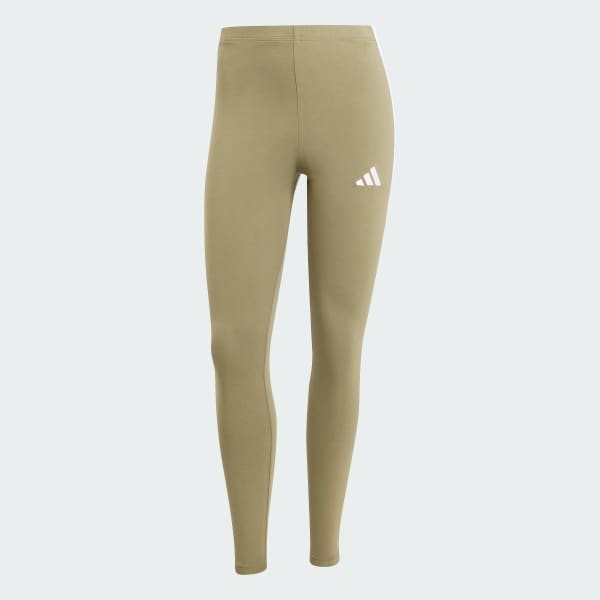 Vert Legging coton 3 bandes Essentials