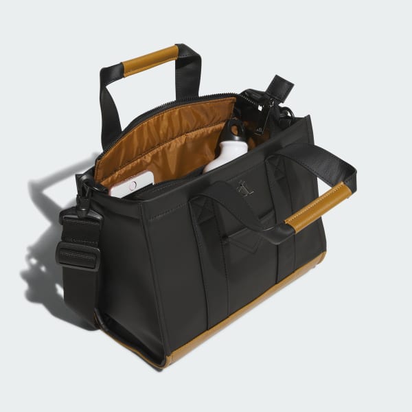 Hitam Tas Jinjing Bulat PU