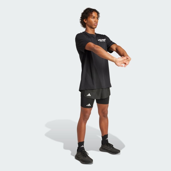 Black Running Tacos Later Graphic Tee