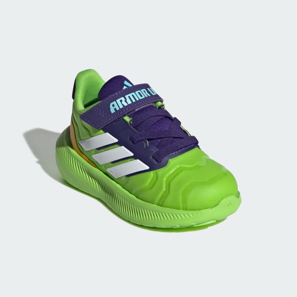 Green adidas Marvel Iron Hulk Runfalcon 5 Shoes Kids