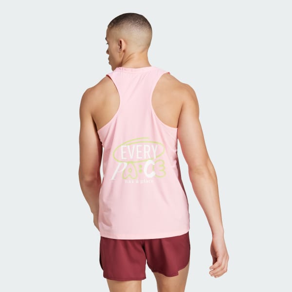 Pink Own the Run Runners Tank Top