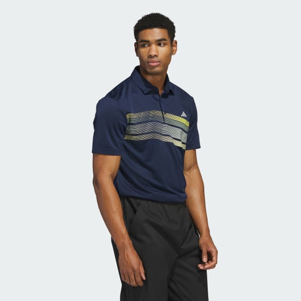 Blue Core Chest Stripe Polo Shirt