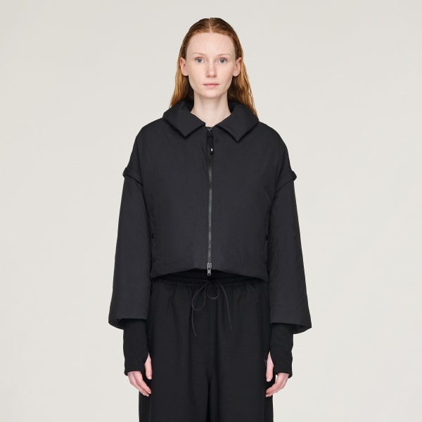 Black W PADDED N JKT