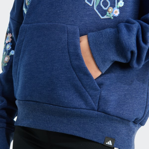 Long Sleeve Heather Multi Graphic Fleece Pullover Hoodie