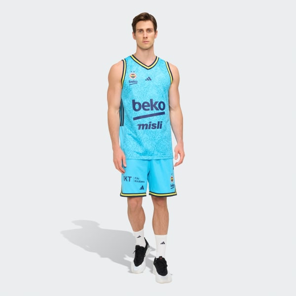 Mavi Fenerbahçe Basketbol Turkuaz Erkek Üçüncü Şort