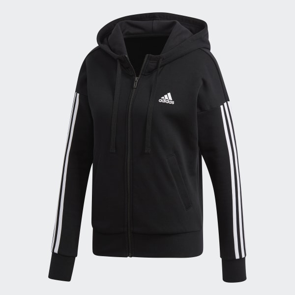 adidas Essentials 3 Stripes Huvtröja Svart | adidas Sweden Essentials 3 stripes Huvtröja Överdelar Köp online på