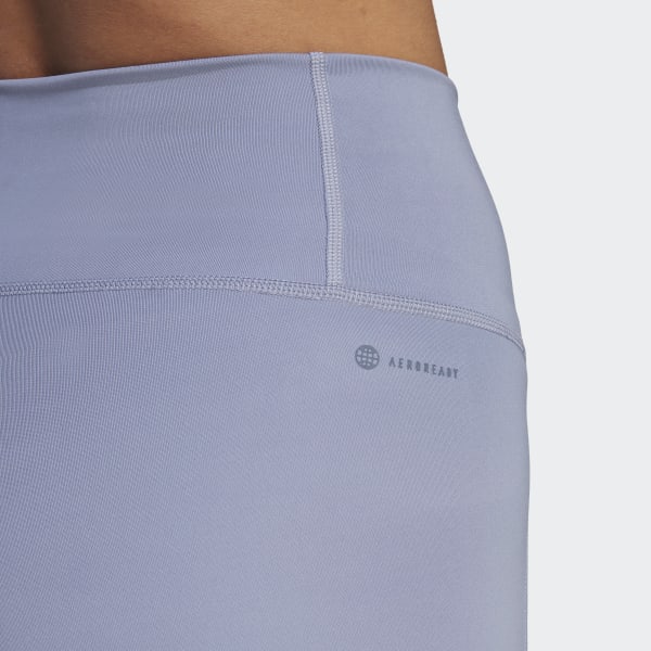 fialová Legíny Optime Stash Pocket High-Waisted 7/8