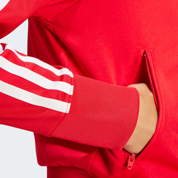 adidas Adicolor Classics Firebird Track Jacket - Red | Free