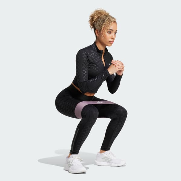 Black Hyperglam Training Emboss Top