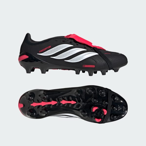 Schwarz PREDATOR LEAGUE Fold-Over Tongue Artificial Ground Fußballschuh