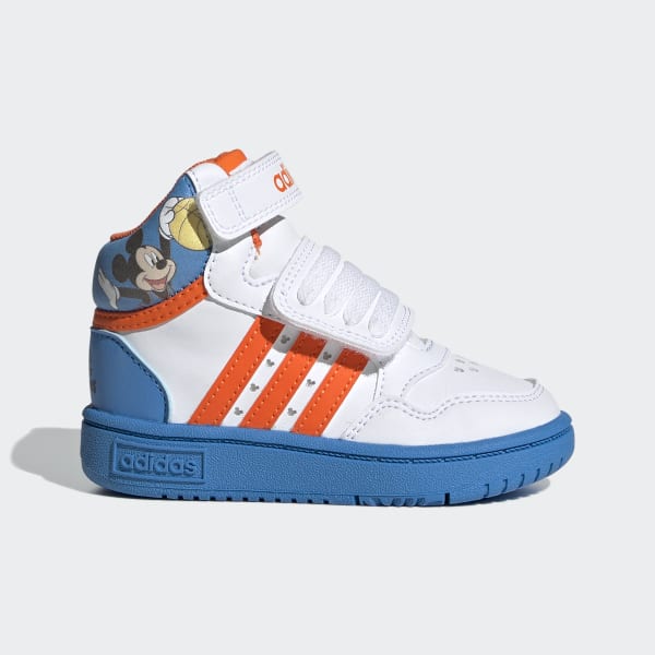 Ridículo De ninguna manera revelación adidas Mickey Mid Hoops Shoes - White | Kids' Lifestyle | adidas US