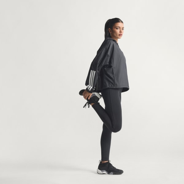 Black Hyperglam 3-Stripes Windbreaker
