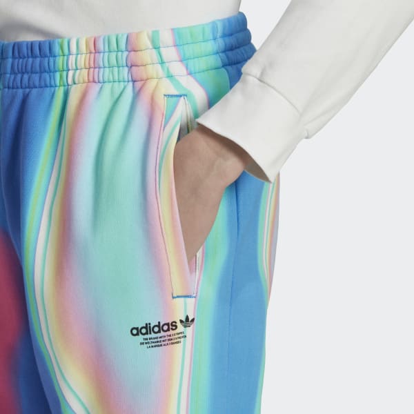 adidas Hyperreal Allover Print Sweat Pants - Blue | Men's Lifestyle ...