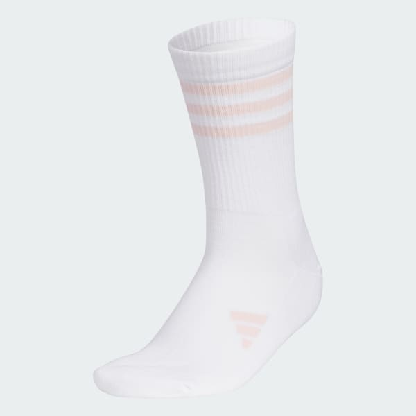 White 3-Stripes Crew Socks