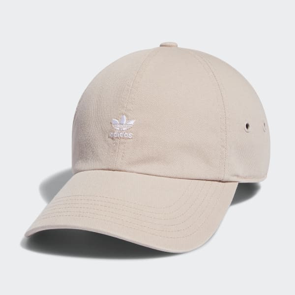 adidas Relaxed Mini Logo Hat - Beige | Women's Lifestyle | adidas US