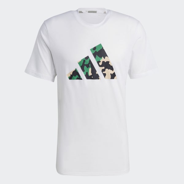 Blanco Playera De Entrenamiento Essentials Seasonal Logo