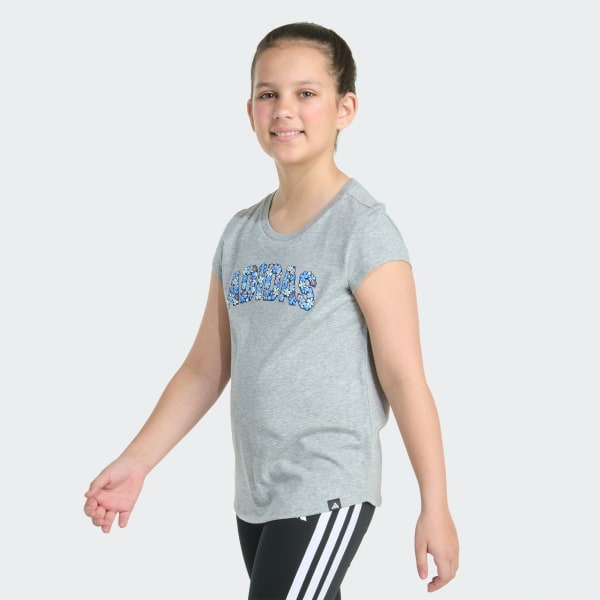 Grey Short Sleeve Essential Heather Tee

