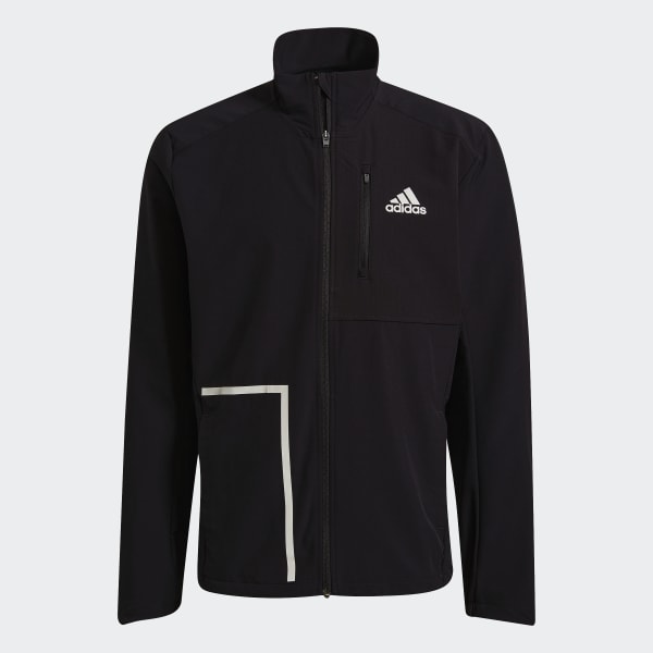 Black adidas Own The Run Soft Shell Jacket BL782