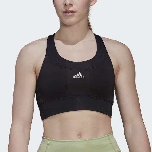 Women's Adidas Running Medium-Support Pocket Bra :Black – iRUN