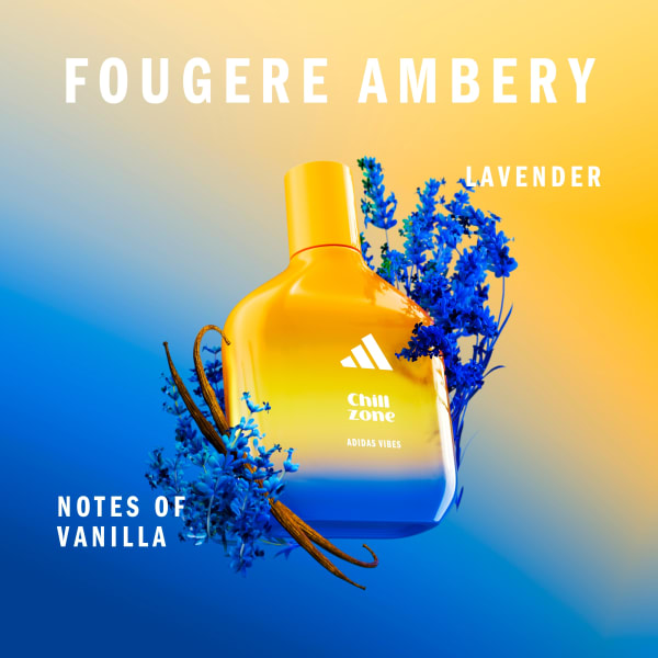 สีเหลือง น้ำหอม adidas Vibes Chill Zone Eau de Parfum, 50ml (1.6oz)   