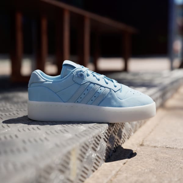 Adidas Rivalry Low Lux Shoes Women s Blue Clear Blue Ivory 9.5