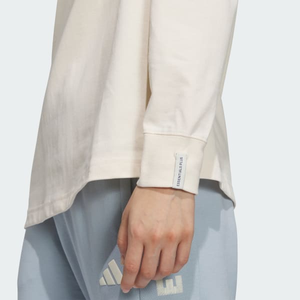 アディダス エッセンシャルズ プラス スモールロゴ 長袖Tシャツ