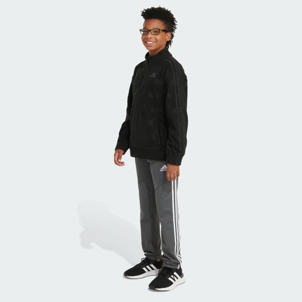 adidas Long Sleeve Brand Love Printed Cozy Half-Zip Pullover - Black | Kids'  Training | adidas US