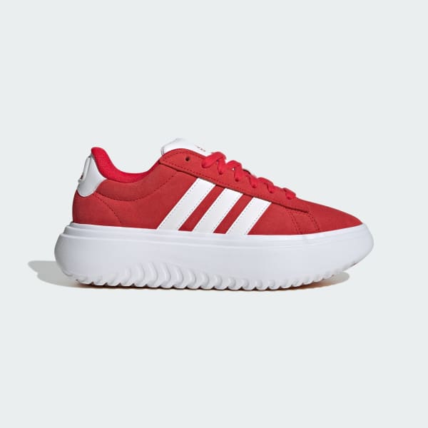 Rojo Zapatilla Grand Court Platform