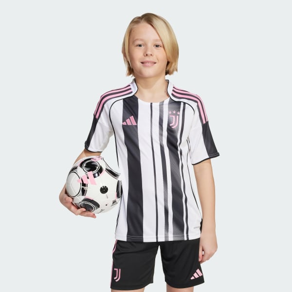 Hvid Juventus 25/26 Kids hjemmebanetrøje
