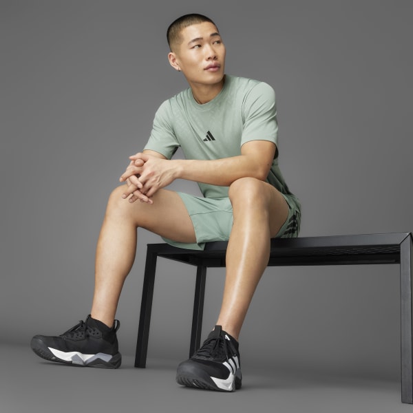 ★adidas★ Power 3S Tea JI8214 adidas rose Power 3 - Stripes Tee Silver Green JI8214