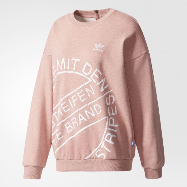 Poleron Crew Rosado Adidas Adidas Chile