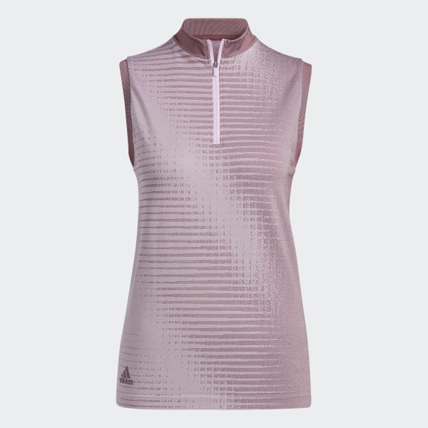 Weinrot Primeknit Sleeveless Poloshirt V9123