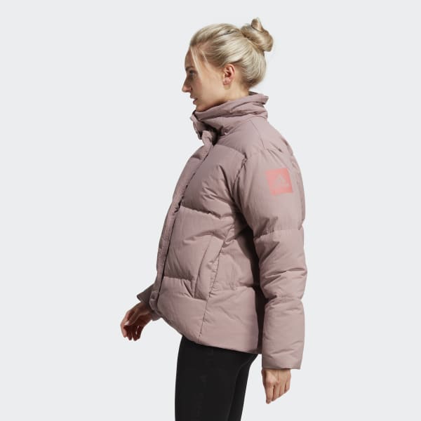 Fioletowy Big Baffle Down Jacket