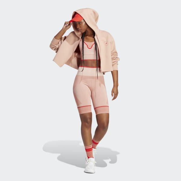 Marron Brassière de sport sans coutures adidas by Stella McCartney TrueStrength Yoga à maintien moyen