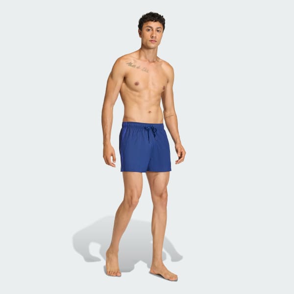 Μπλε 3-Stripes Swim Shorts 3-Inch