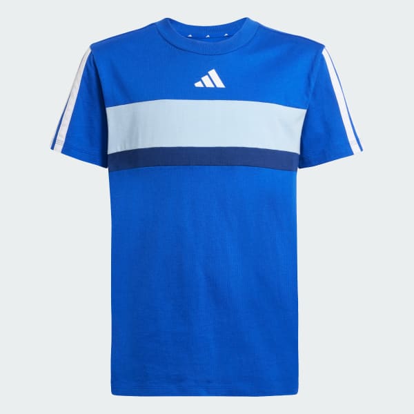 Azul Camiseta Seasonal Essentials Tiberio Três Listras Infantil