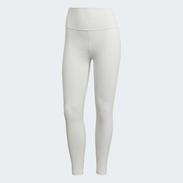 biela Legíny Yoga Studio Luxe Wind Super-High-Waisted Rib IH377