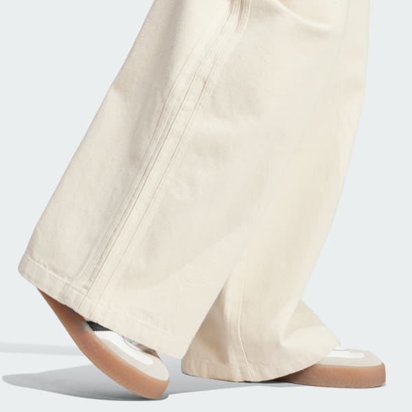 ☆adidas☆ Premium Essential Denim Balloon Pants Ivory IW574 adidas Premium Essentials Denim Balloon Pants - White