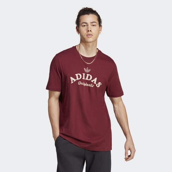 adidas Graphics Archive Tee - Burgundy | adidas Thailand