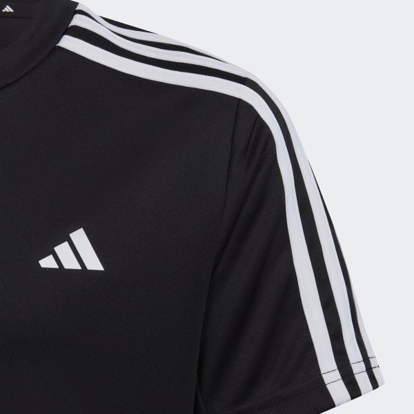 Negro Camiseta Train Essentials AEROREADY 3 Rayas Ajuste Clásico
