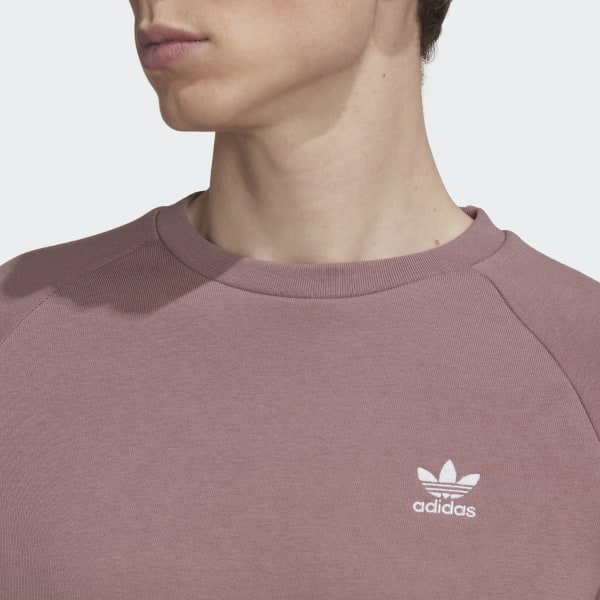 Fioletowy Adicolor Essentials Trefoil Crewneck Sweatshirt JKZ50