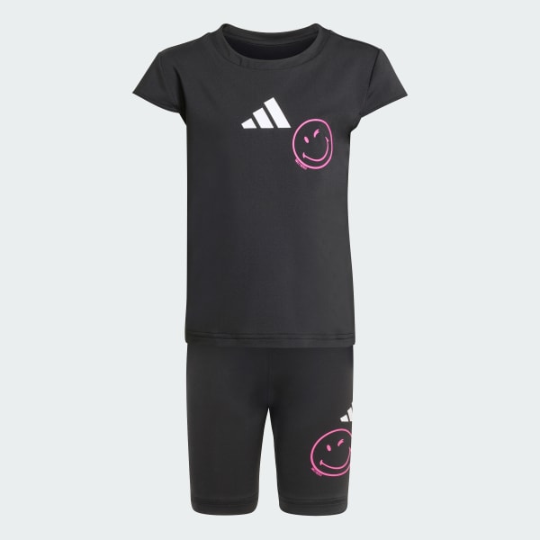 adidas x Smileyworld Training Set Kids - Black | Free Shipping